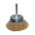 K-Tool International Coarse Crimped End Wire Cup Brush, 2In. KTI79215